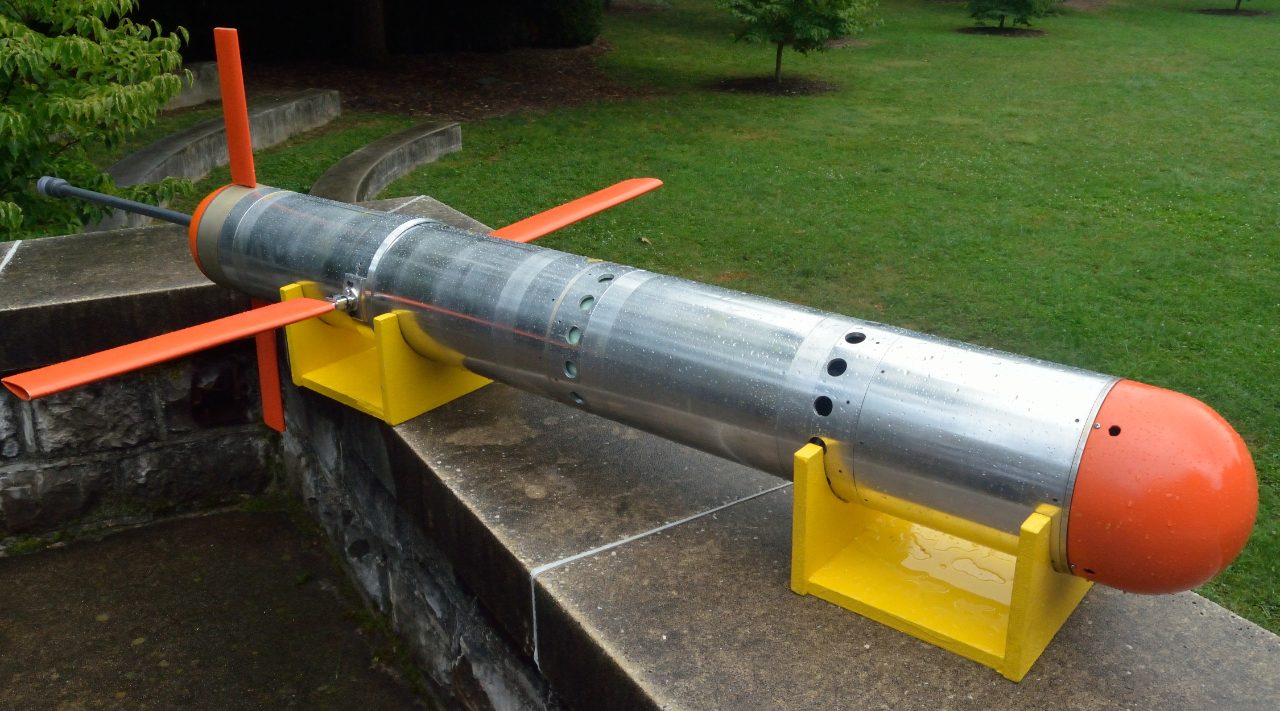 The Virginia Tech Underwater Glider, designed, fabricated and field tested by Artur Wolek while working as a doctoral student.
